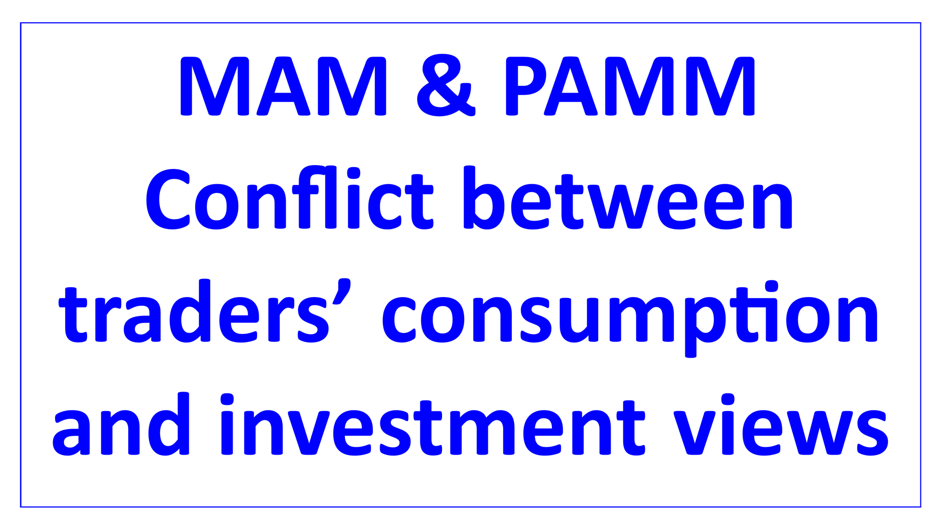 conflict between consumption and investment en